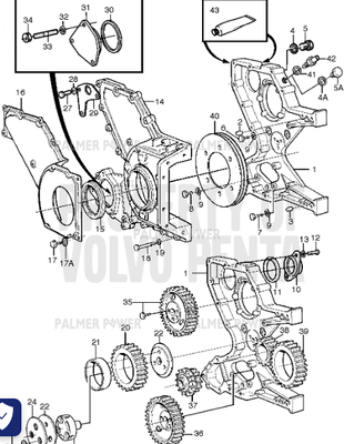 Order VOLVO PENTA 425434 Timing Gear Casing Order VOLVO PENTA 425434 Timing Gear Casing