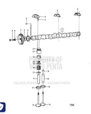 Order VOLVO PENTA 463399 Valve Spring Washer
