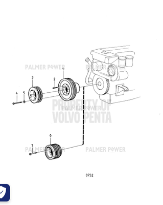 Order VOLVO PENTA 466493 Pulley
