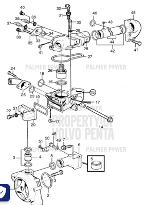 Order VOLVO PENTA 471822 Connector Housing