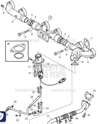 Order VOLVO PENTA 78467053 Exhaust Manifold