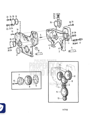 Order VOLVO PENTA 8192518 Idler Gear