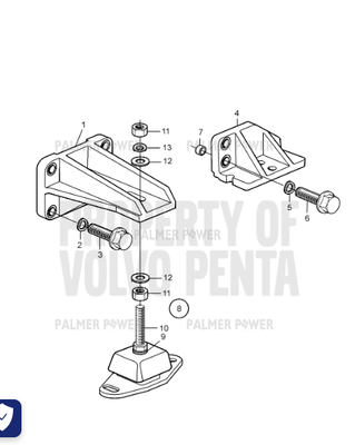 Order VOLVO PENTA 843122 Spacer Sleeve
