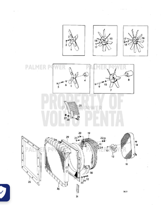 Order VOLVO PENTA 843517 Fan