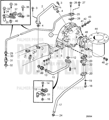 Order VOLVO PENTA 847833 Oil Pressure Pipe