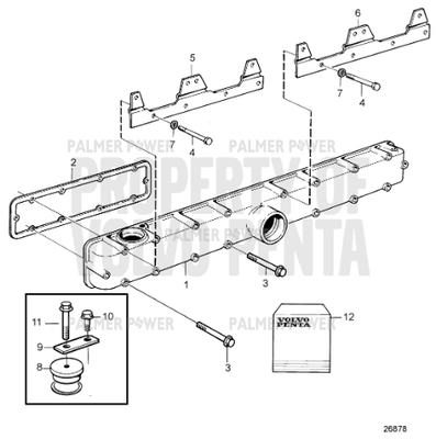 Order VOLVO PENTA 849435 Attaching Plate