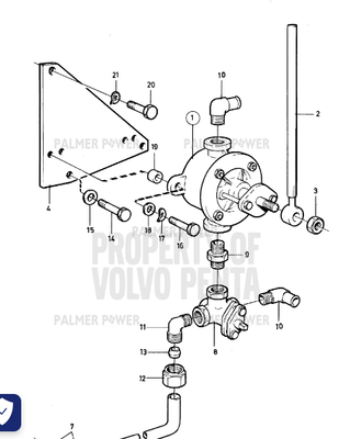 Order VOLVO PENTA 849453 Bracket
