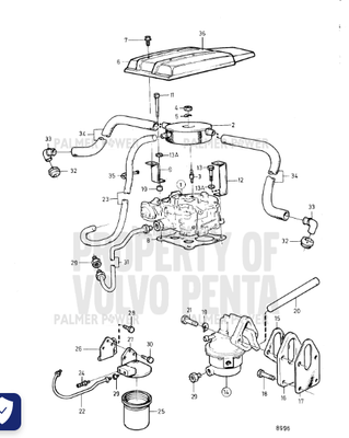 Order VOLVO PENTA 856292 Bracket