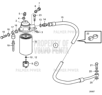 Order VOLVO PENTA 861101 Banjo Nipple Order VOLVO PENTA 861101 Banjo Nipple