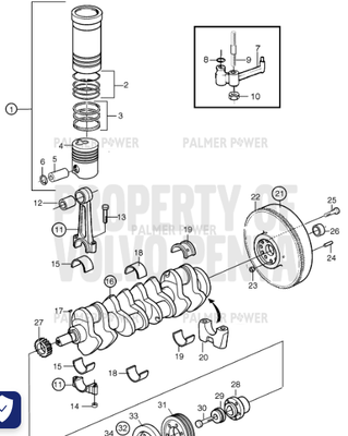 Order VOLVO PENTA 861540 Pulley Order VOLVO PENTA 861540 Pulley