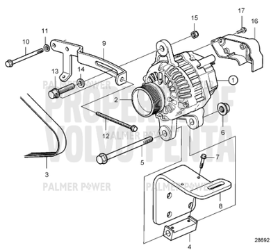 Order VOLVO PENTA 861663 Flange Screw