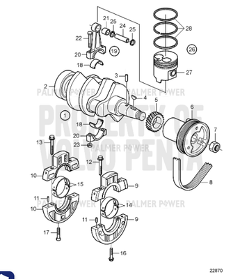 Order VOLVO PENTA 861960 Gudgeon Pin