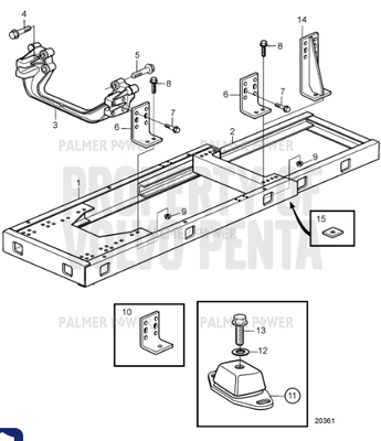 Order VOLVO PENTA 865410 Engine Anchorage