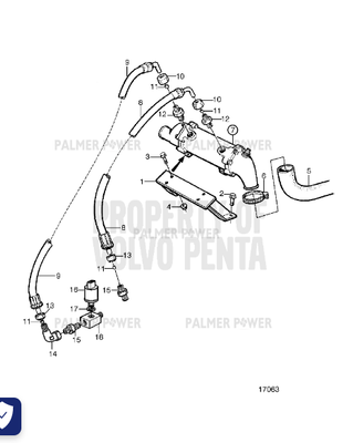 Order VOLVO PENTA 866218 Hose