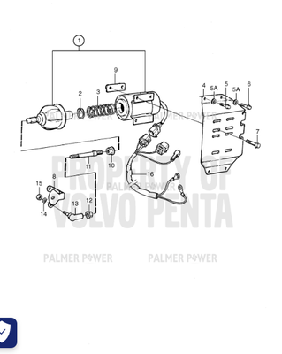Order VOLVO PENTA 866530 Control Rod