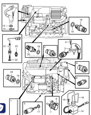 Order VOLVO PENTA 874318 Fitting