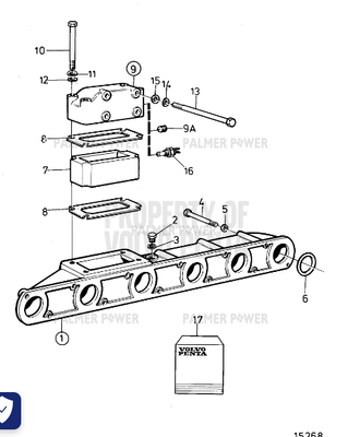Order VOLVO PENTA 876643 Gasket | Induct+Exhaust Manifold Order VOLVO PENTA 876643 Gasket | Induct+Exhaust Manifold