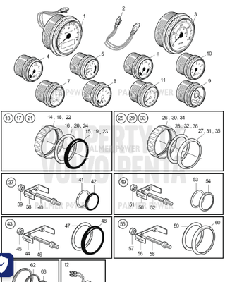 Order VOLVO PENTA 881613 Brace Kit