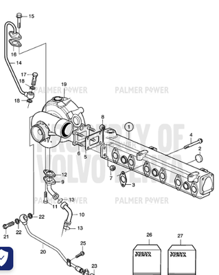 Order VOLVO PENTA 888744 Oil Line