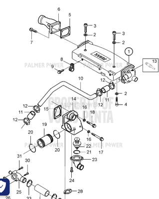 Order VOLVO PENTA 888849 Water Outlet Pipe Order VOLVO PENTA 888849 Water Outlet Pipe
