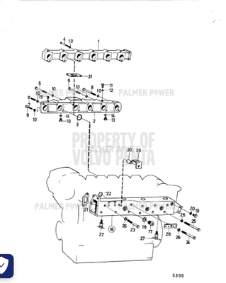 Order VOLVO PENTA 941252 Hexagon Screw