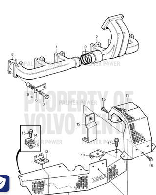Order VOLVO PENTA 945698 Hexagon Screw