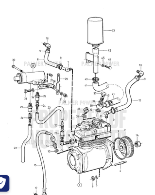 Order VOLVO PENTA 945895 Hexagon Nut