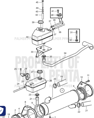 Order VOLVO PENTA 952627 Clamp