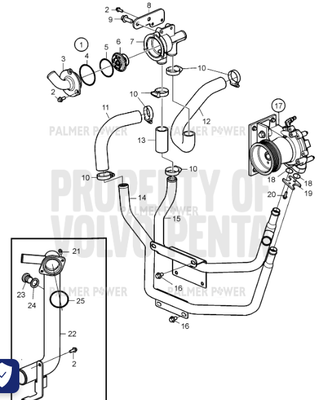 Order VOLVO PENTA 60115835 Hose