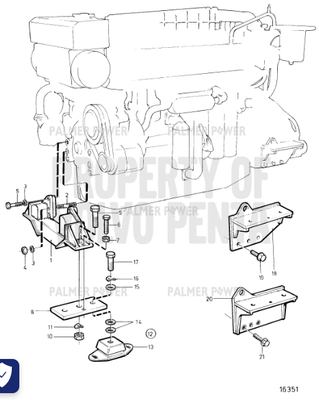 Order VOLVO PENTA 955787 Hexagon Nut