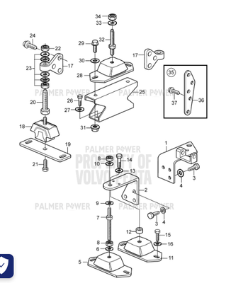 Order VOLVO PENTA 963582 Screw