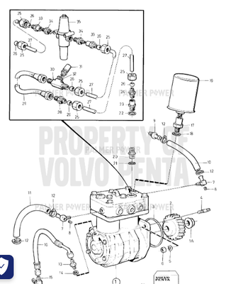 Order VOLVO PENTA 967736 Hose Assembly