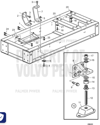 Order VOLVO PENTA 968302 Flange Screw