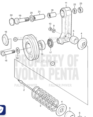 Order VOLVO PENTA 970983 Hexagon Screw