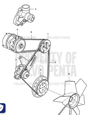 Order VOLVO PENTA 973547 V-Belt