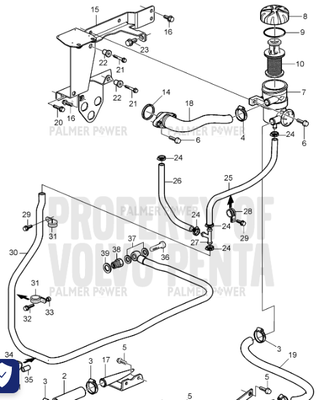 Order VOLVO PENTA 977412 Spacer Sleeve
