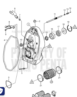 Order VOLVO PENTA 982283 Flange Screw