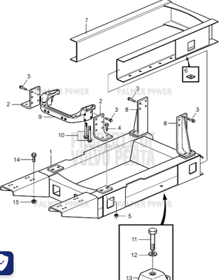 Order VOLVO PENTA 990953 Flange Lock Nut Order VOLVO PENTA 990953 Flange Lock Nut