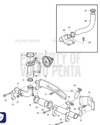 Order VOLVO PENTA 992129 Rubber Hose
