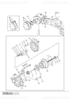 YANMAR 119173-18940 Gasket, Turbine In | PalmerPower