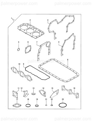 Order YANMAR 129150-01531 Gasket Gear Case