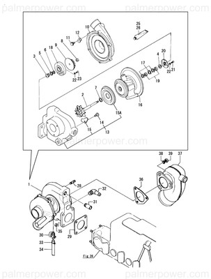 Order YANMAR 129473-18000 Turbine Rhb52Hw