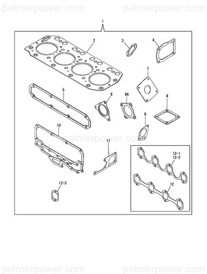 Order YANMAR 719171-92602 Gasket Set
