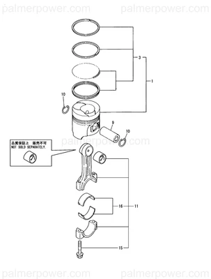 Order YANMAR 719595-23600 Bearing Crank Pin