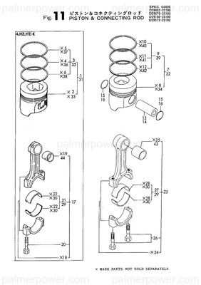 Order YANMAR 729120-22500 Ring Set Piston