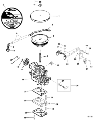 Order MERCURY _ 807312A1 _ Carburetor Assembly