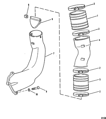 Order MERCURY _ 42422A2 _ Pipe Assembly, Exhaust