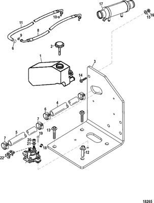 Order MERCURY _ 80622142 _ Hose Assembly, (84.00 Inches Bulk), Return (Cylinder To Cooler)
