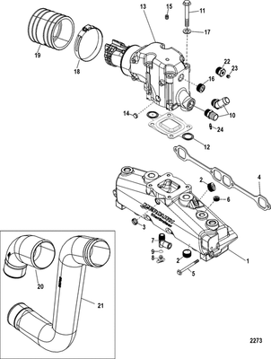 Order MERCURY _ 864623A1 _ Fitting Assembly, With Tapped Fitting