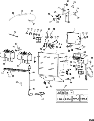 Order MERCURY _ 865181T01 _ Harness Assembly, Mercathode
